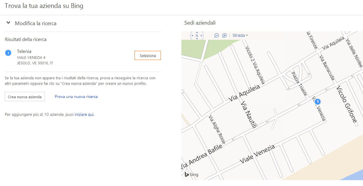 Bing Places per le aziende (1)