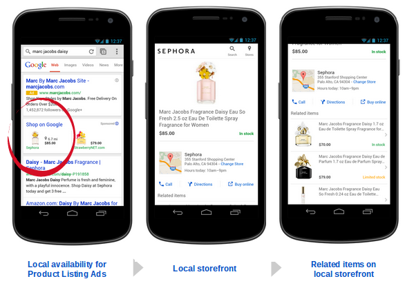 local availability for Product Listing Ads