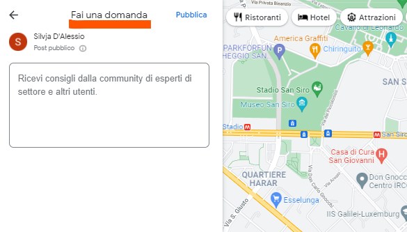 Domande e Risposte Google Maps