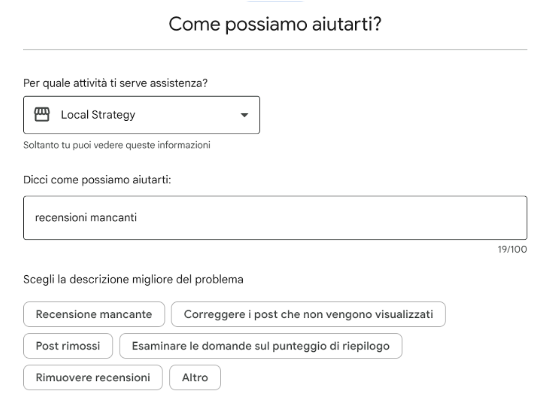 Modulo assistenza GBP